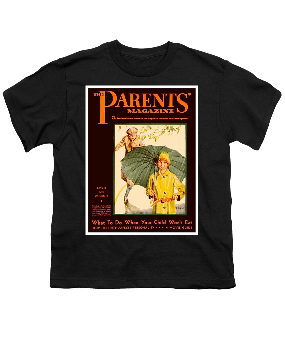 1910 Youth T-Shirt featuring the digital art 1931 - Parents Magazine - April - Color by John Madison
