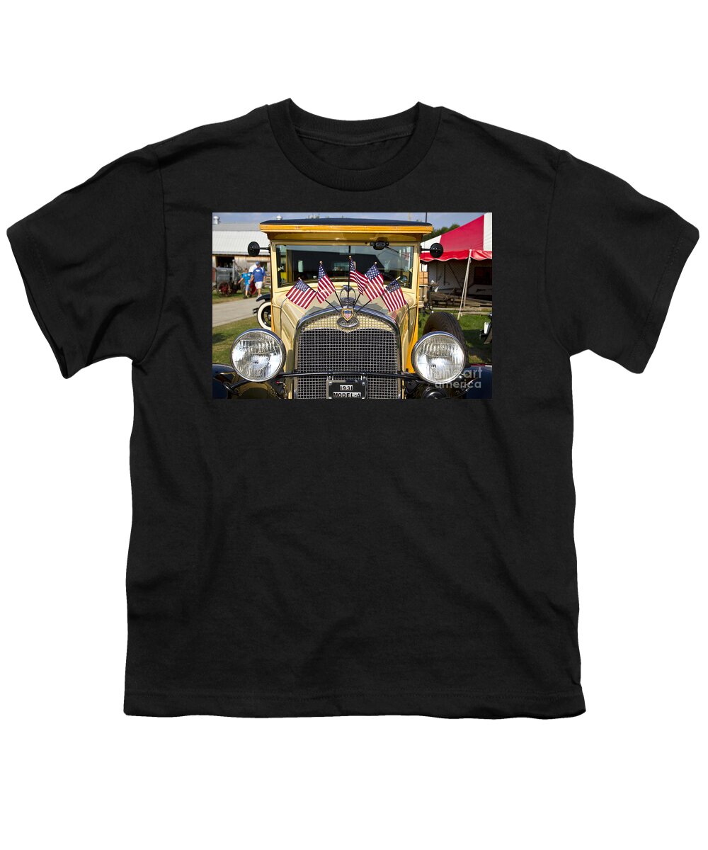 Vintage Youth T-Shirt featuring the photograph 1931 Ford Model-A car by Ohad Shahar