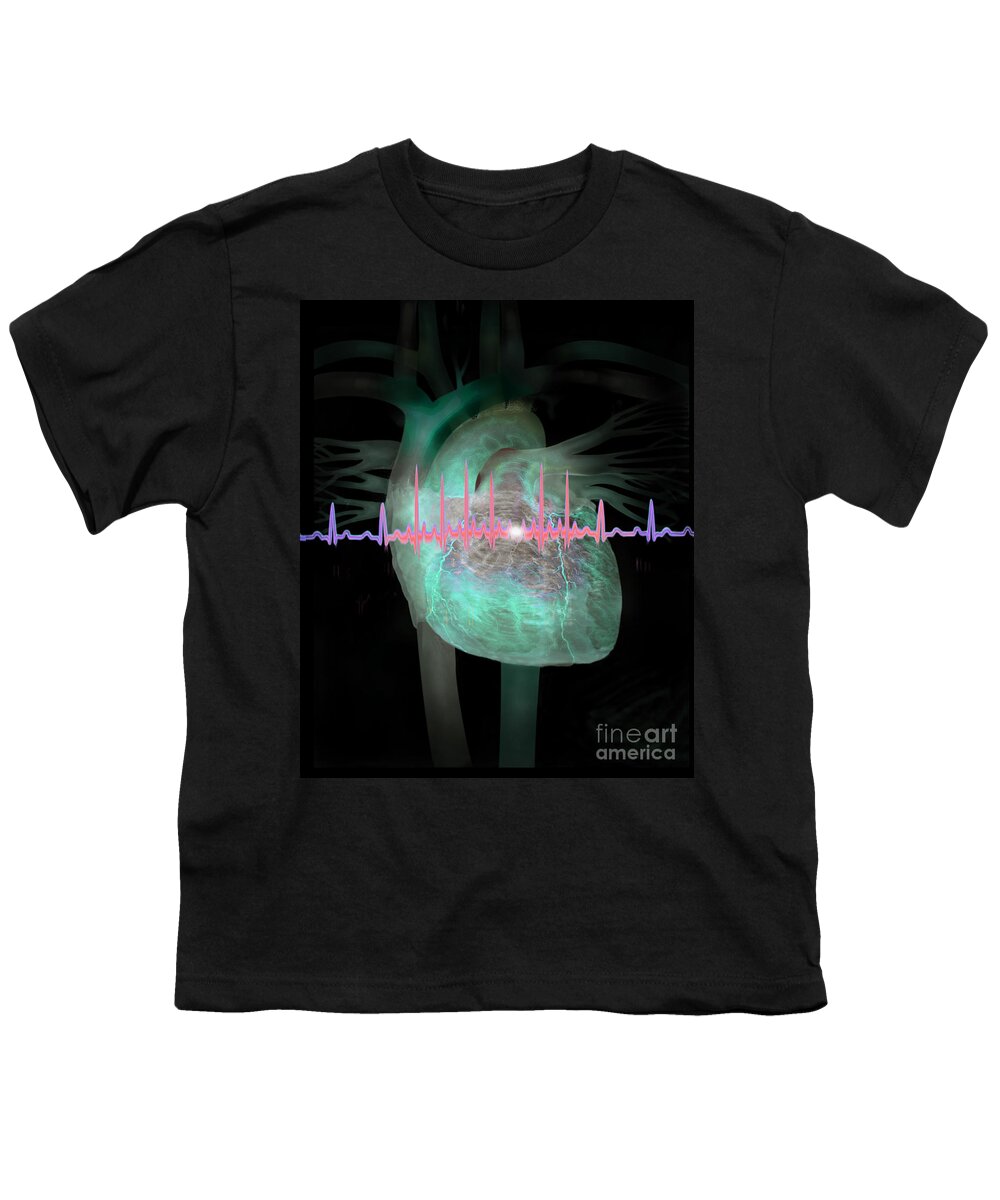 Anatomy Youth T-Shirt featuring the photograph Heart Attack #2 by Jim Dowdalls