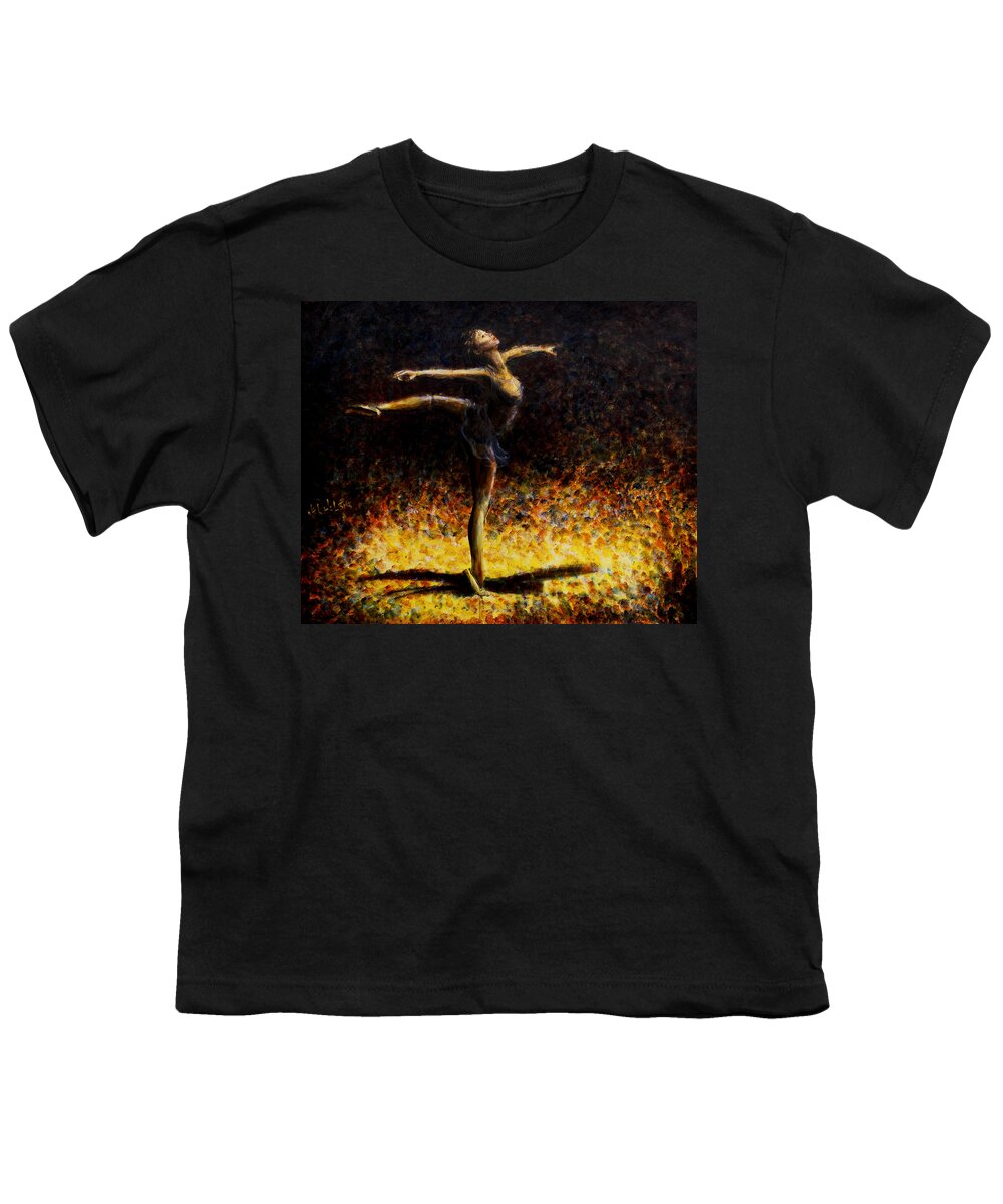 Dancer Youth T-Shirt featuring the painting Once In A Lifetime #1 by Nik Helbig