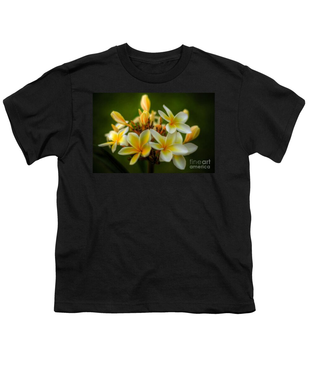 Plumeria Youth T-Shirt featuring the photograph Fragrant Plumerias by Kelly Wade