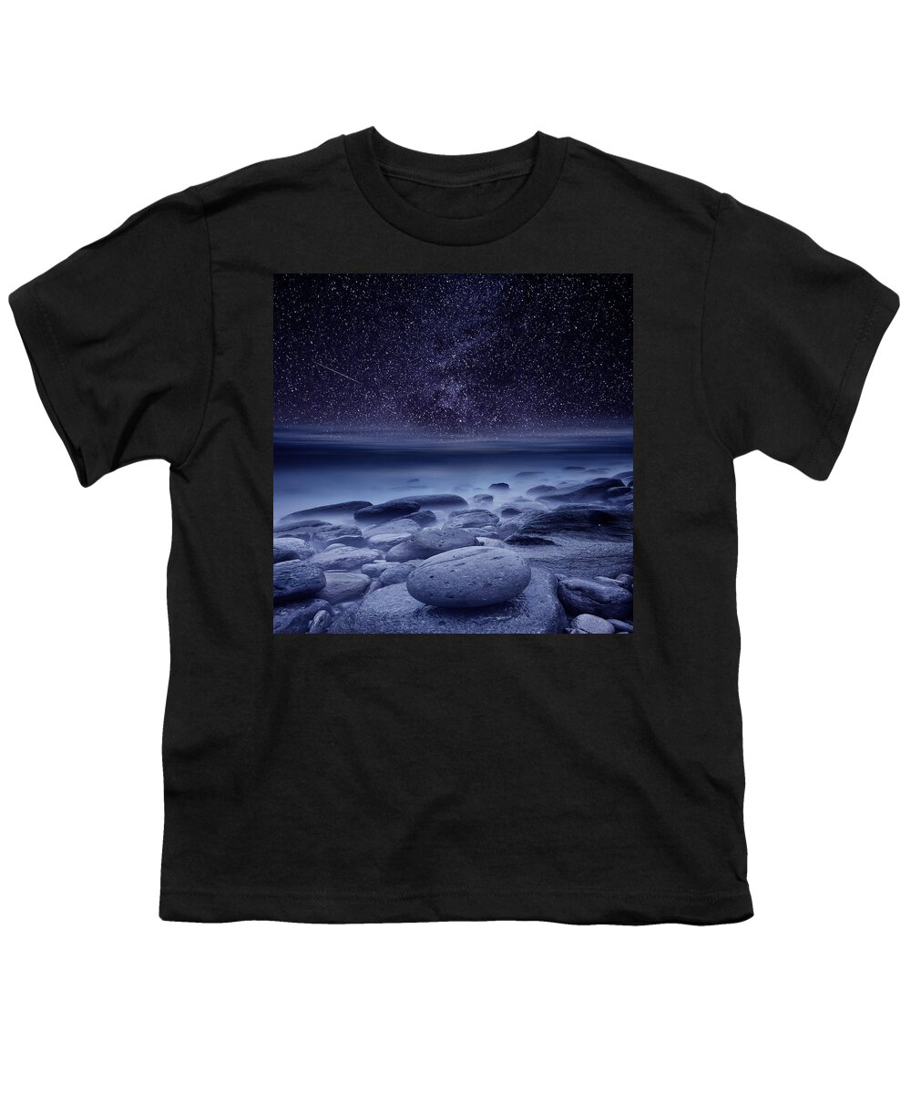 Night Youth T-Shirt featuring the photograph The cosmos #3 by Jorge Maia