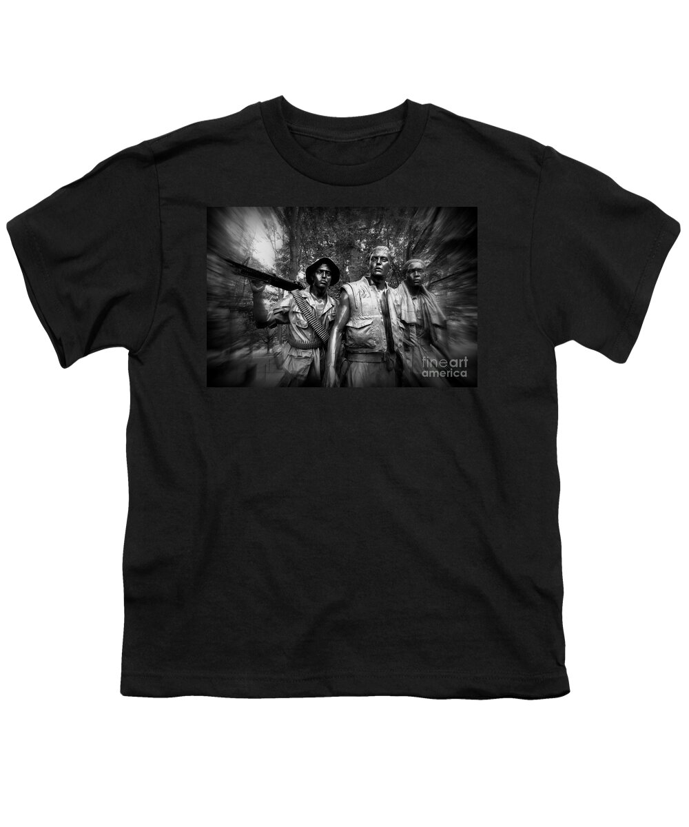 Vietnam Memorial Youth T-Shirt featuring the photograph Vietnam Veterans Memorial # 3 by Allen Beatty