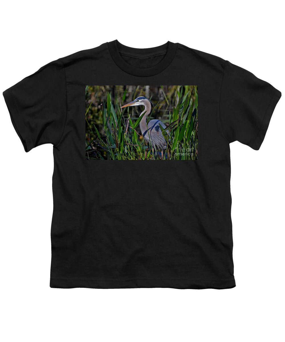 Great Blue Heron Youth T-Shirt featuring the photograph 20- Great Blue Heron by Joseph Keane