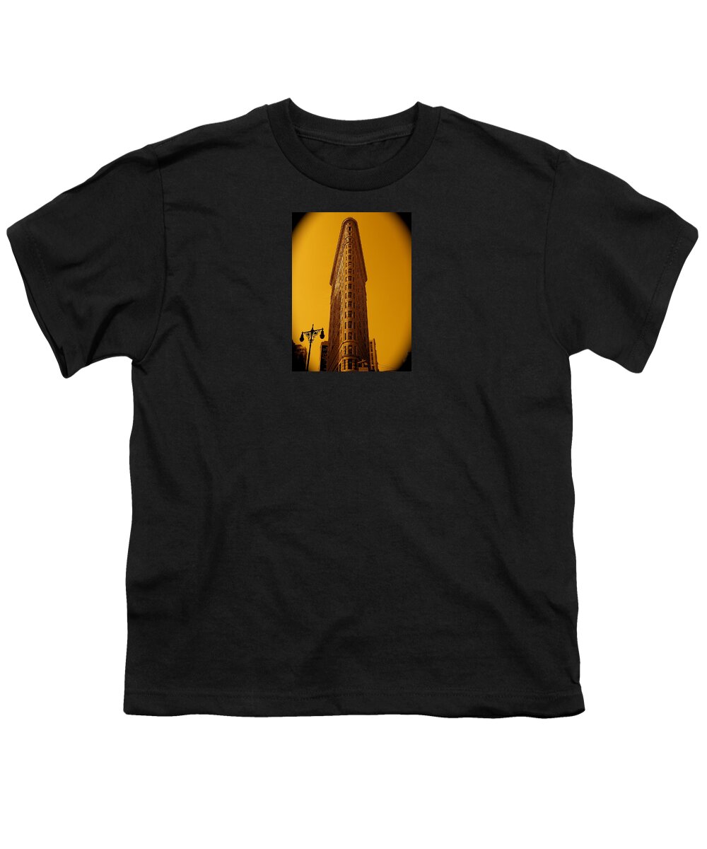 Broadway Manhattan Photo Prints Youth T-Shirt featuring the photograph 23rd Street and Broadway by Monique Wegmueller