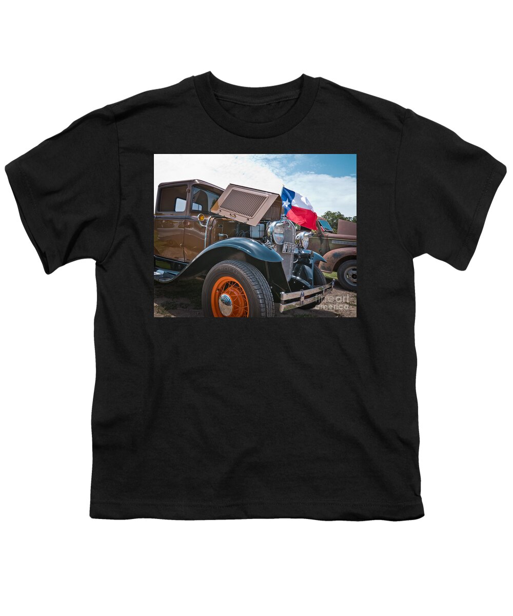 Transportation Youth T-Shirt featuring the photograph 31 Ford Texas Pickup by Robert Frederick