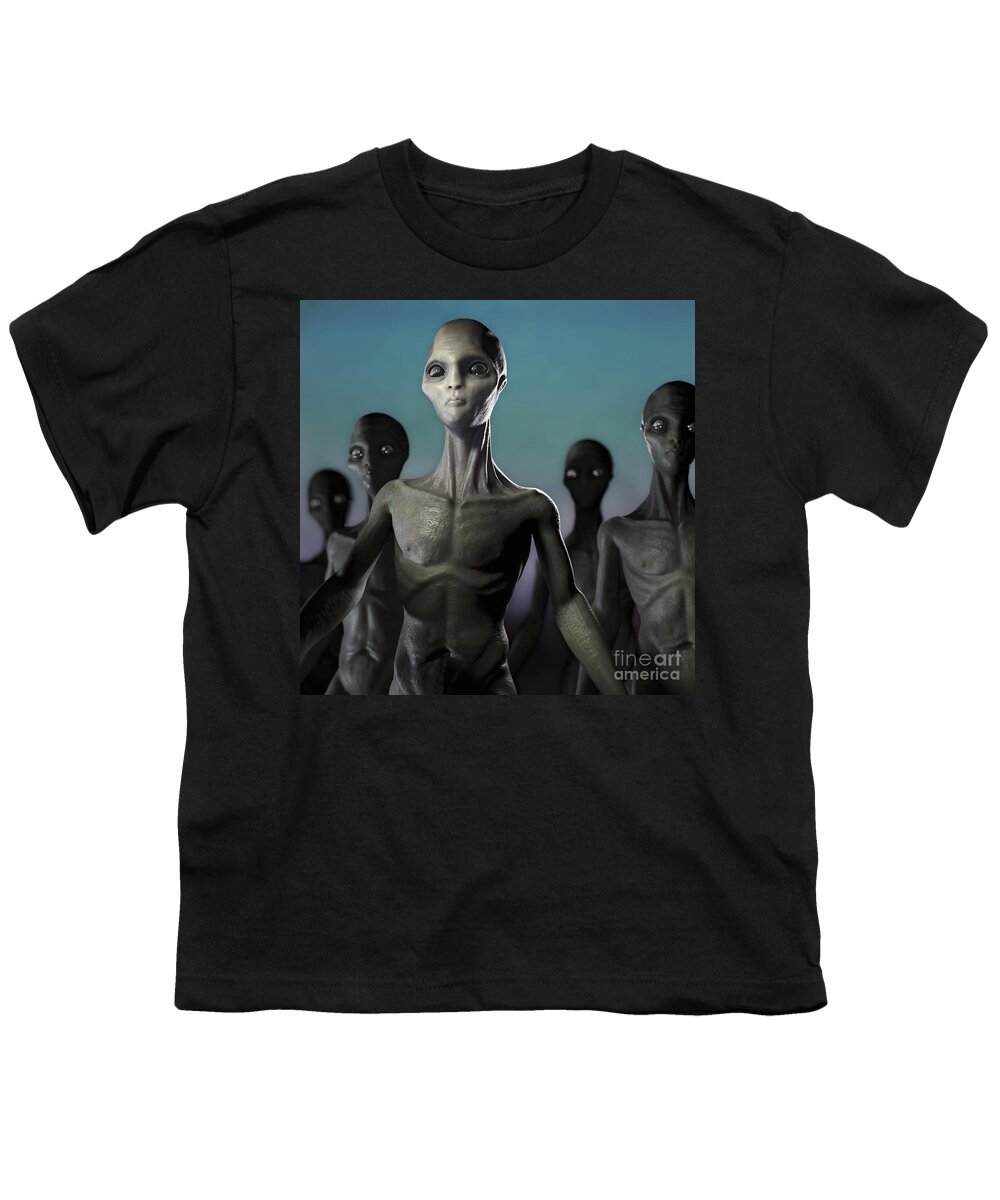 Alien Invasion Youth T-Shirt featuring the photograph Extraterrestrial Life #10 by Science Picture Co