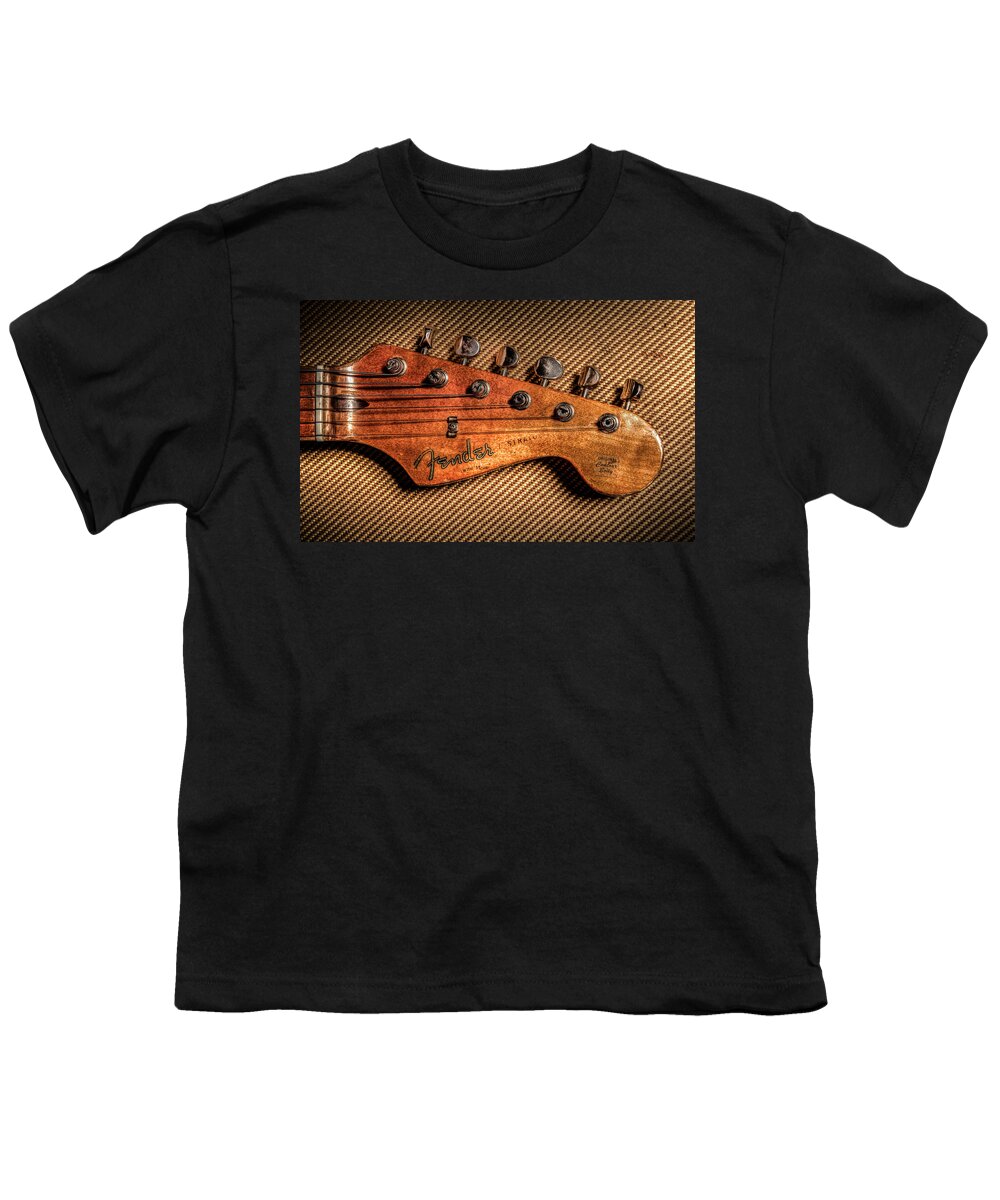 Stratocaster Youth T-Shirt featuring the photograph '57 Stratocaster #57 by Ray Congrove