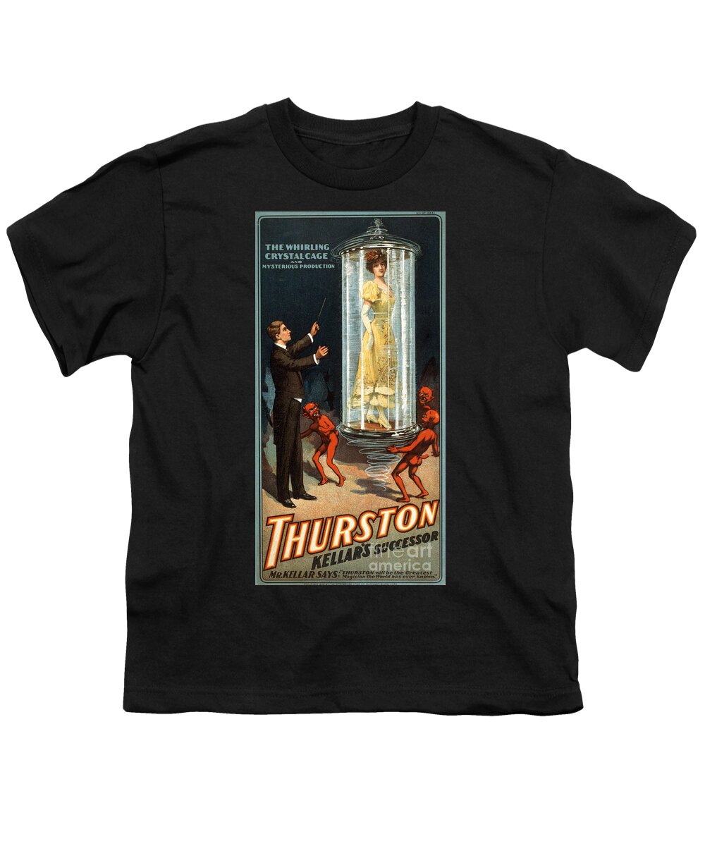 Entertainment Youth T-Shirt featuring the photograph Howard Thurston, American Magician by Photo Researchers