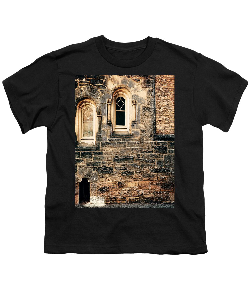 Story Youth T-Shirt featuring the photograph A Story Behind Each Window by Zinvolle Art