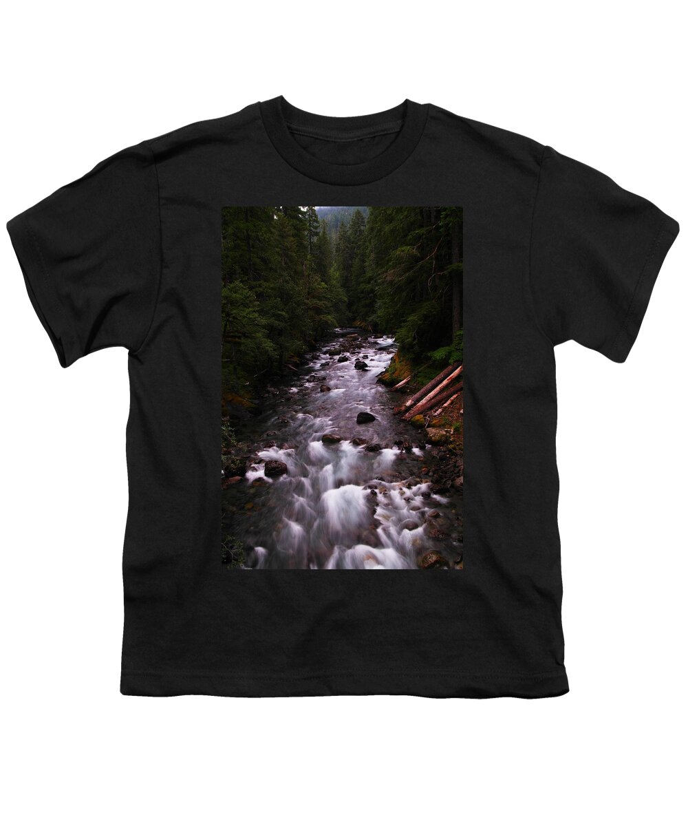 Rivers Youth T-Shirt featuring the photograph A View Of The River by Jeff Swan