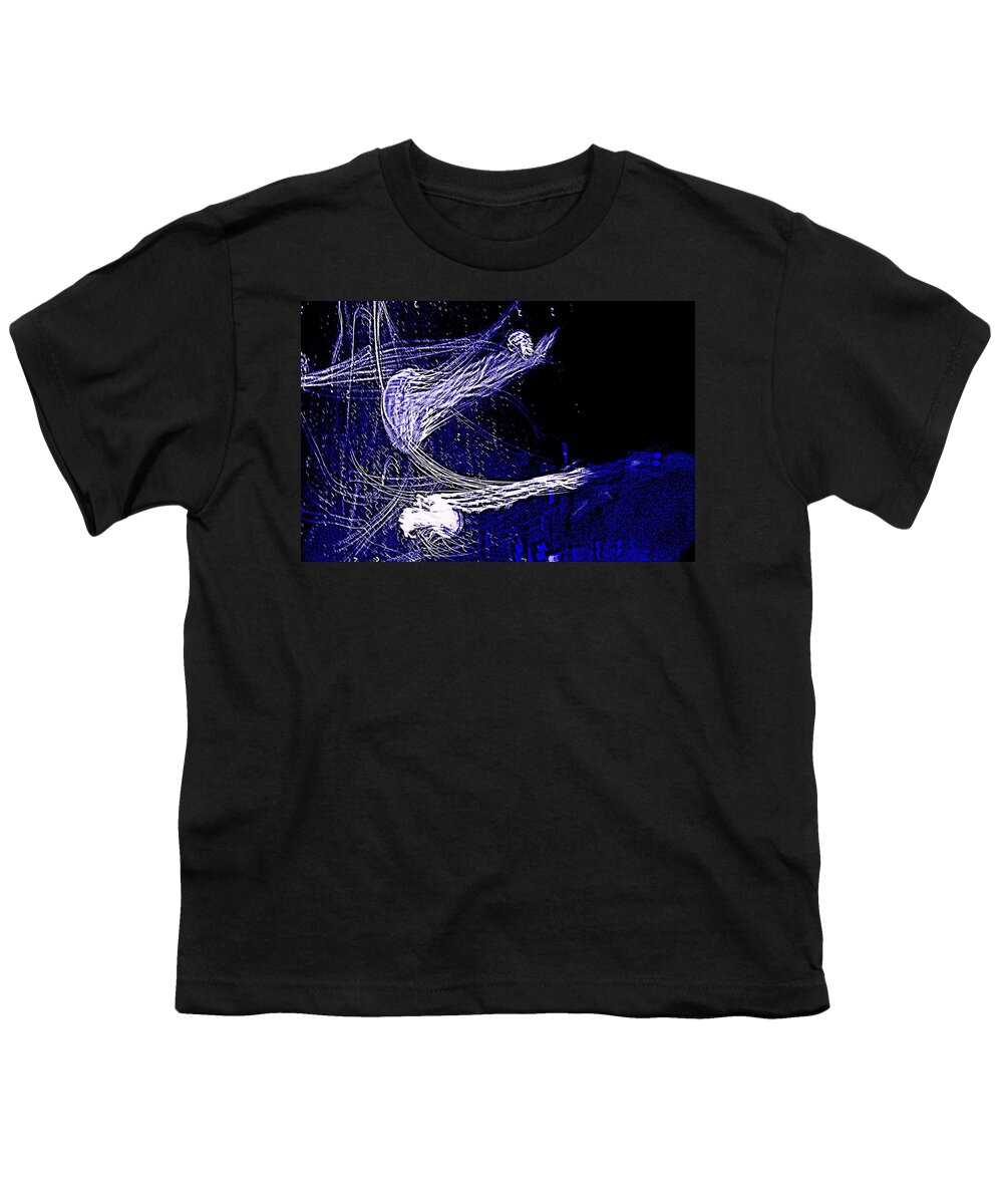 Abstract Youth T-Shirt featuring the photograph Aberration of Jelly Fish in Rhapsody Series 4 by Antonia Citrino