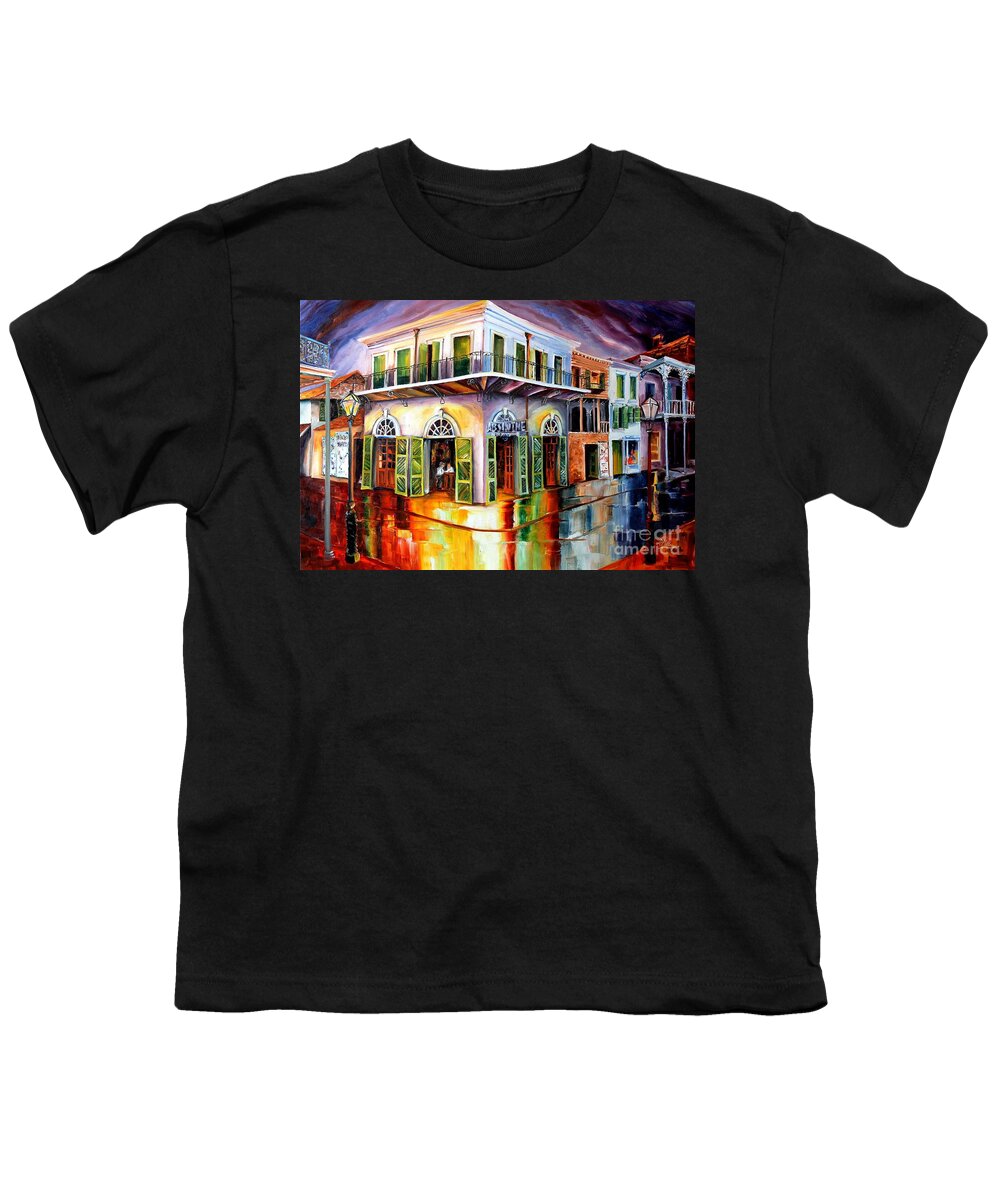 New Orleans Youth T-Shirt featuring the painting Absinthe House New Orleans by Diane Millsap