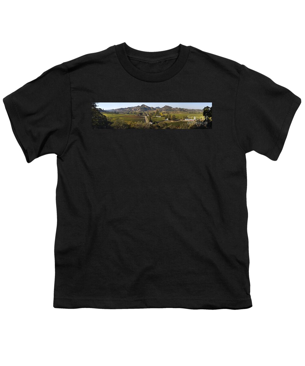 Craig Lovell Youth T-Shirt featuring the photograph Alexander Valley Panarama California by Craig Lovell