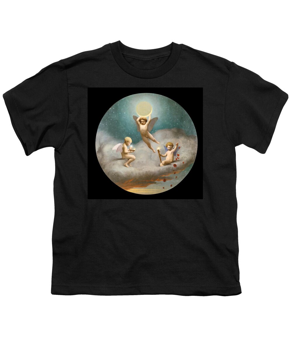 Jean-leon Gerome Youth T-Shirt featuring the painting Allegory of Night by Jean-Leon Gerome