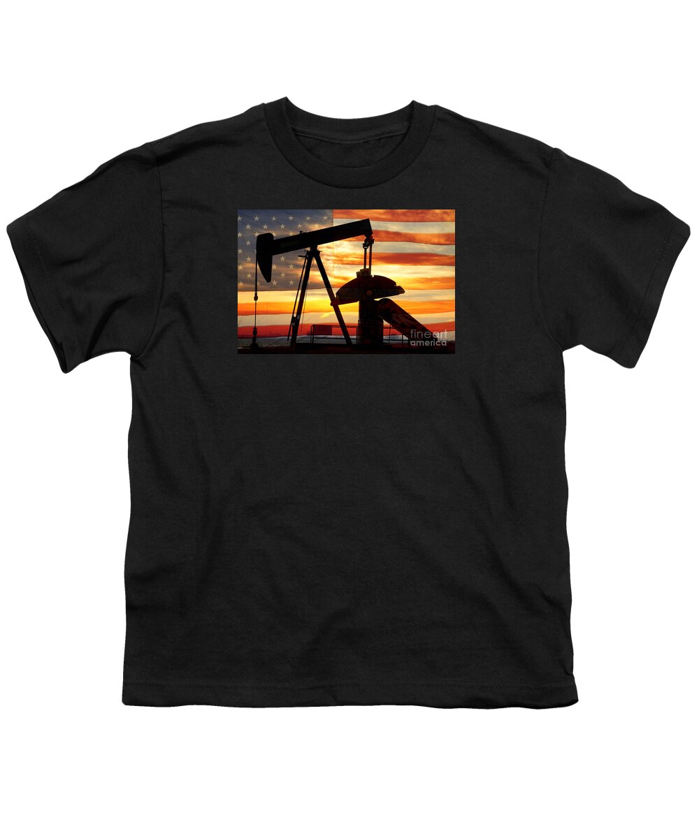 Oil Youth T-Shirt featuring the photograph American Oil by James BO Insogna