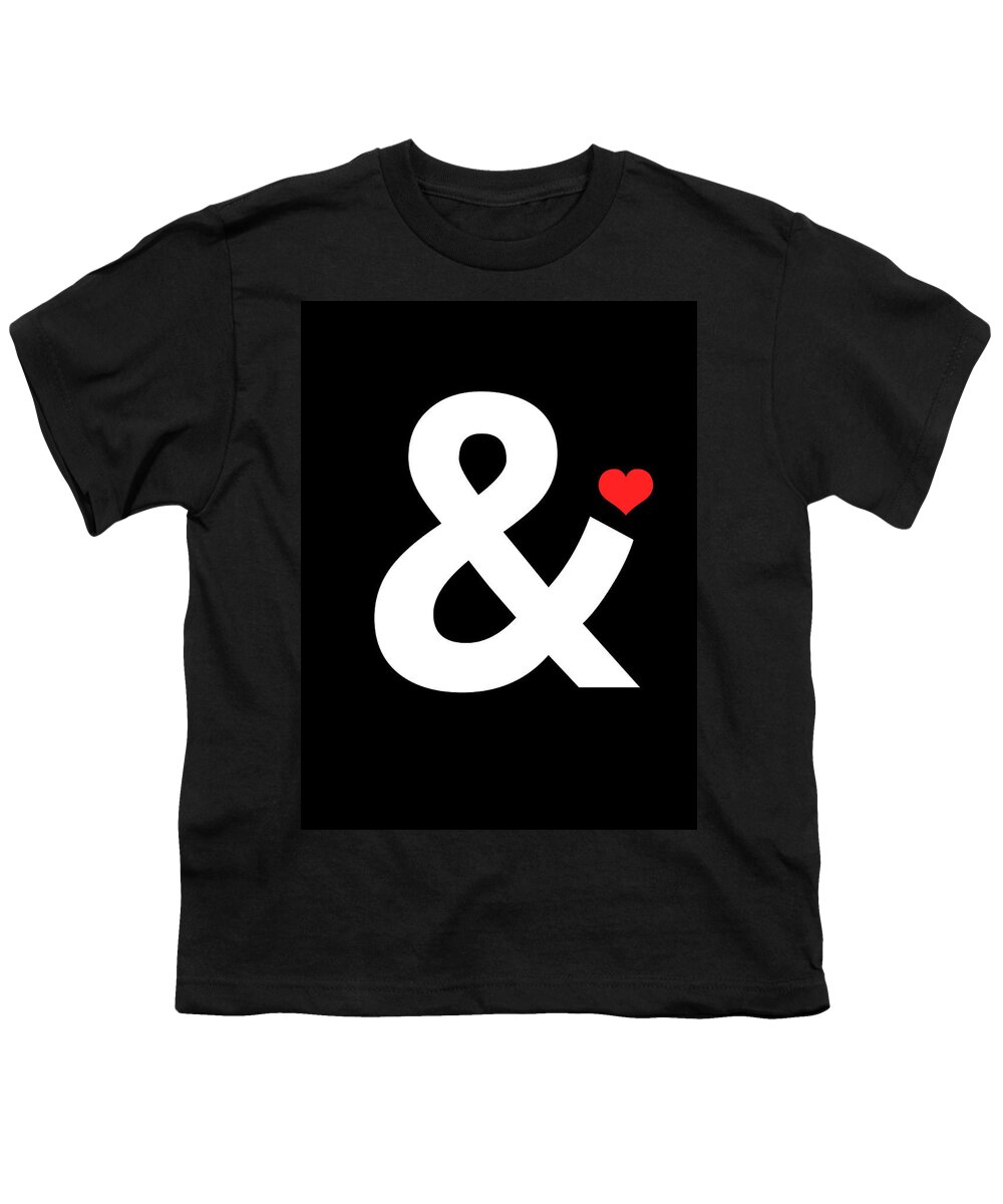 Motivational Youth T-Shirt featuring the digital art Ampersand Poster 4 by Naxart Studio