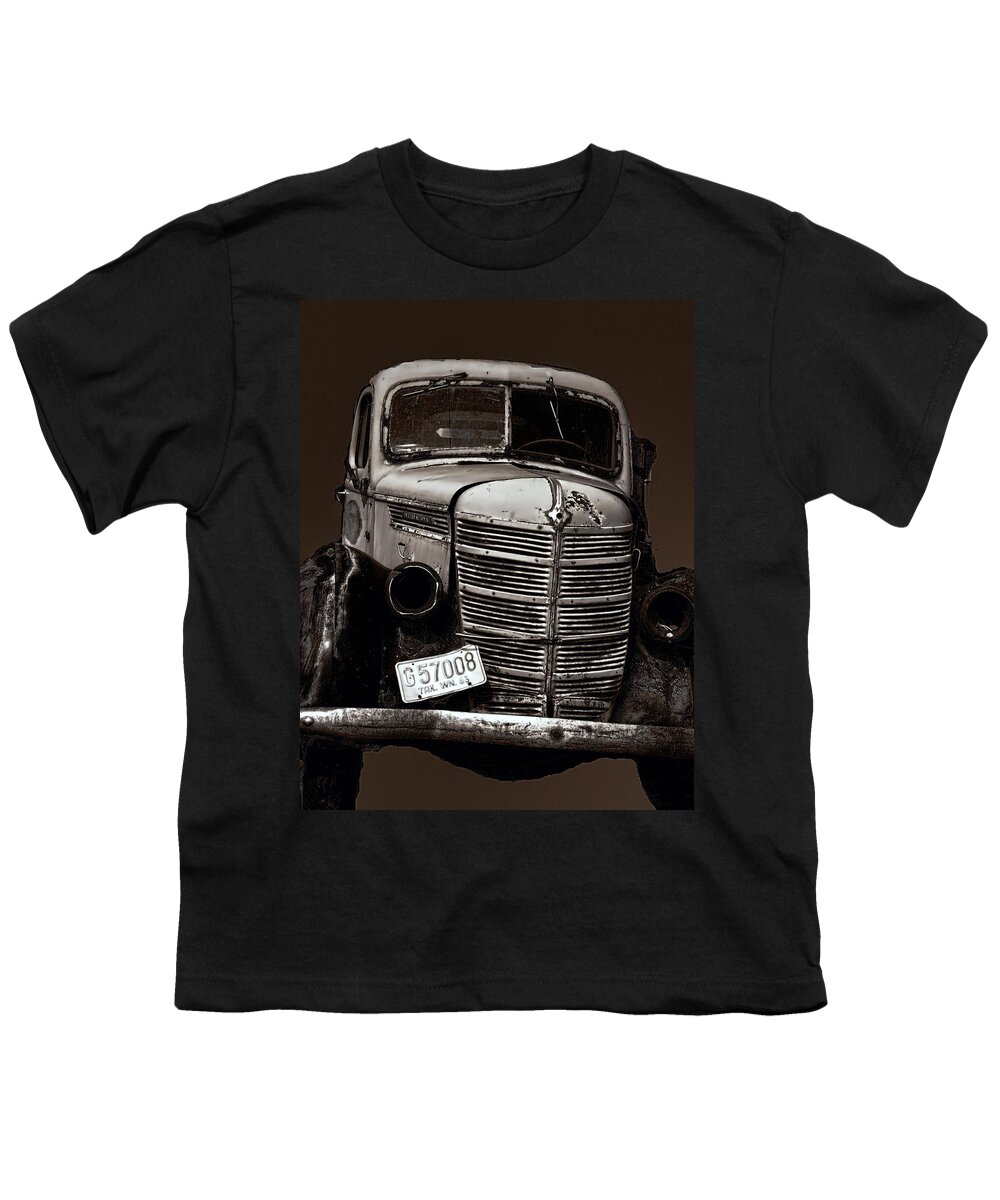 Car Youth T-Shirt featuring the photograph An Old Truck by Cathy Anderson