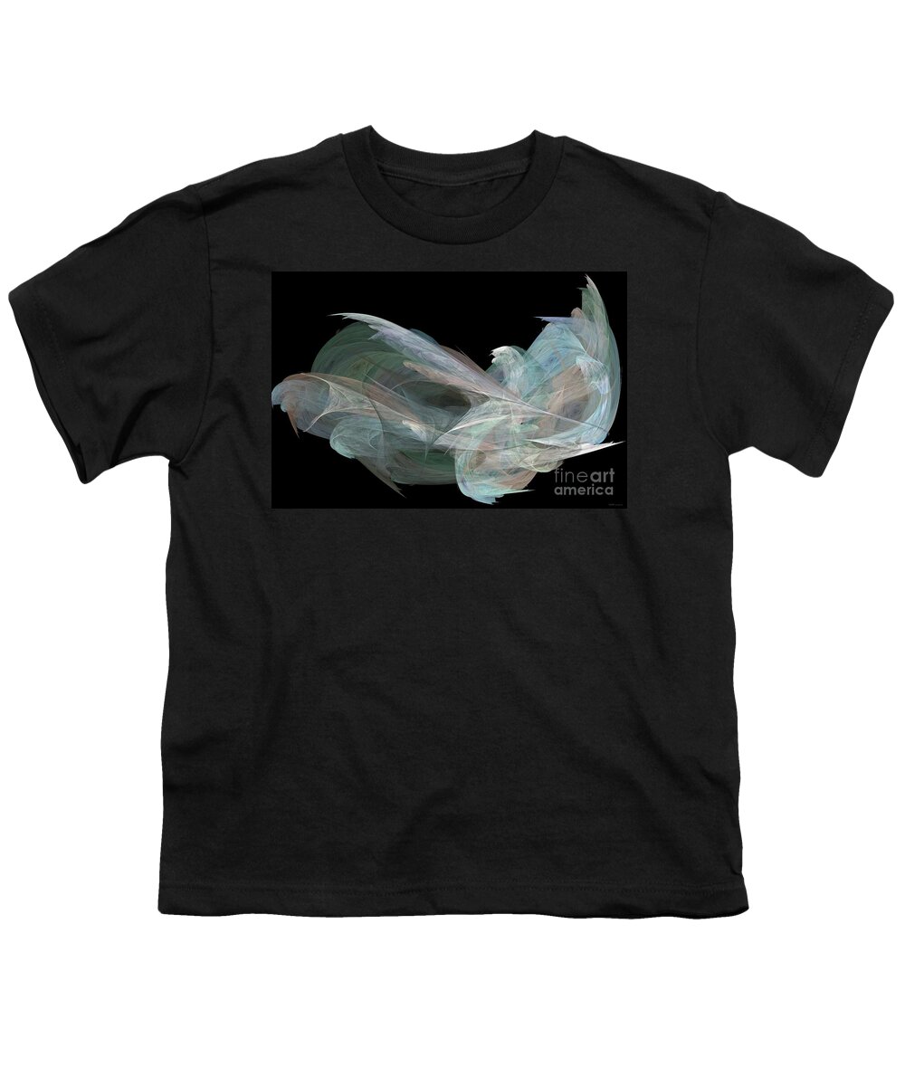 Angel Dove Youth T-Shirt featuring the digital art Angel Dove by Elizabeth McTaggart