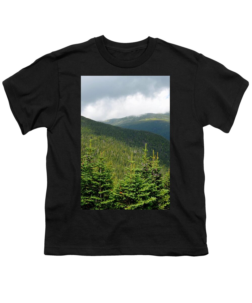 Mount Washington Youth T-Shirt featuring the photograph Ascending Mount Washington NH by Toby McGuire
