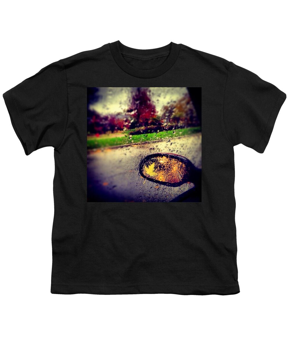 Autumn Youth T-Shirt featuring the photograph Autumn In Rear View by Frank J Casella
