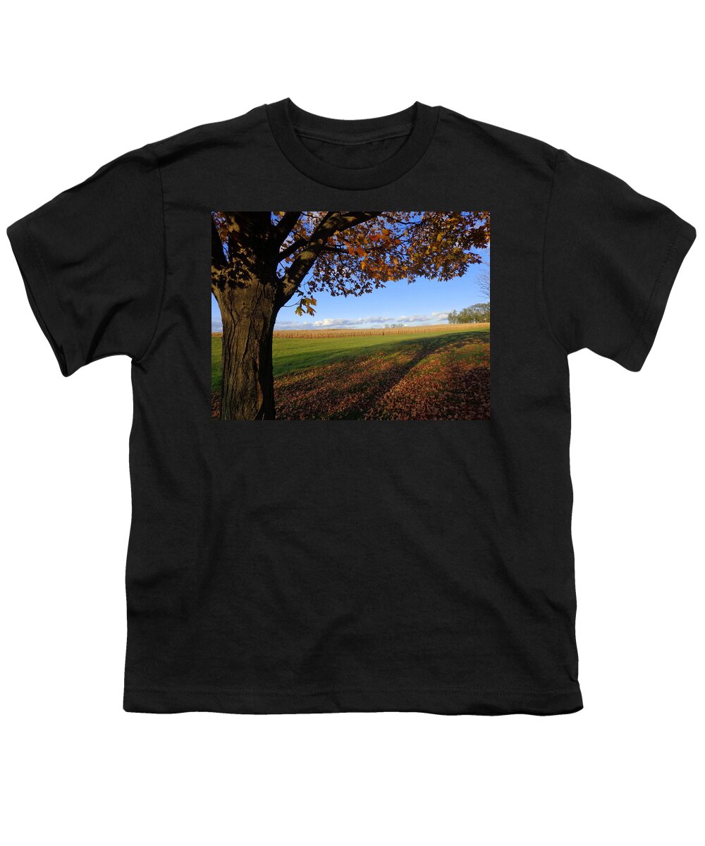 Skompski Youth T-Shirt featuring the photograph Autumn Landscape by Joseph Skompski