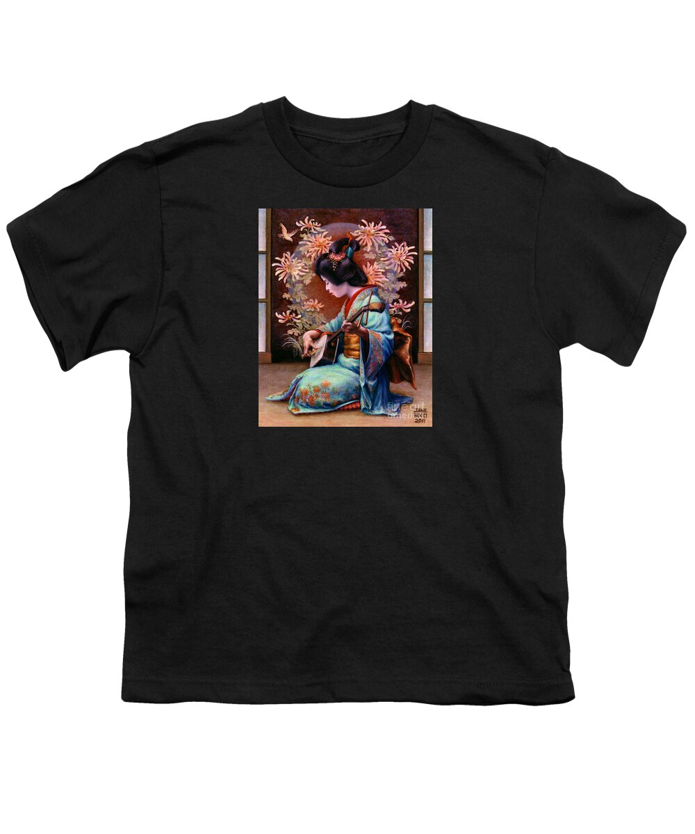 Woman Youth T-Shirt featuring the painting Autumn Song by Jane Bucci