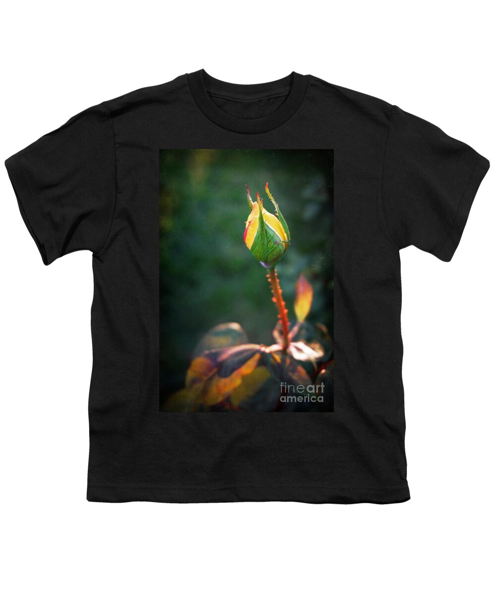 Rose Youth T-Shirt featuring the photograph Awaken by Ellen Cotton