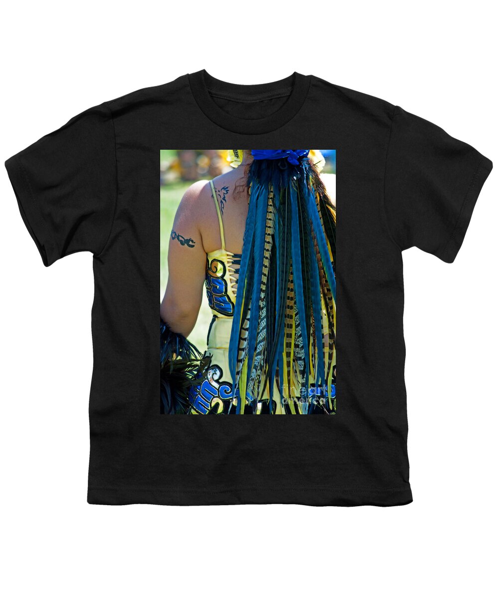 Aztecan Youth T-Shirt featuring the photograph Aztecan Ceremony 8 by Gwyn Newcombe