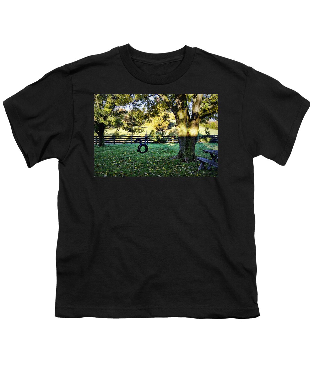 Backyard Youth T-Shirt featuring the photograph Backyard Retreat by Cricket Hackmann