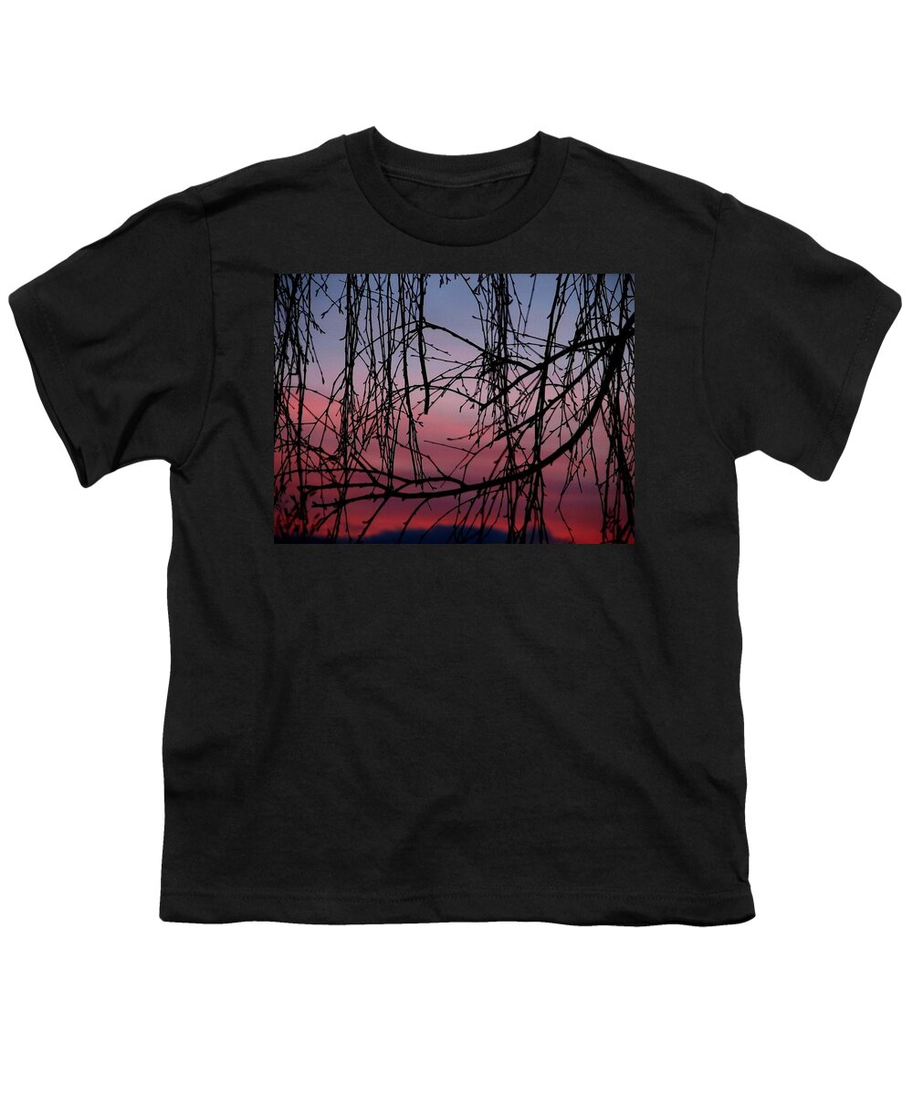 Oregon Youth T-Shirt featuring the photograph Backyard Sunset by Chris Dunn