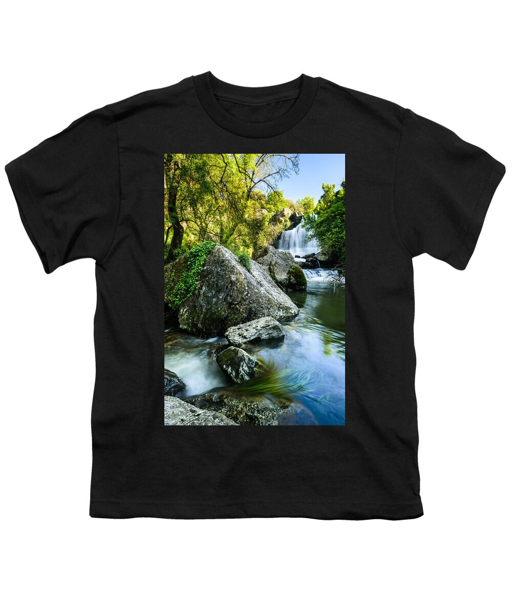 R Youth T-Shirt featuring the photograph Bajouca Waterfall II by Marco Oliveira