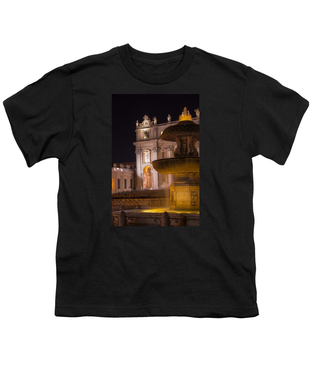 Bascilica Youth T-Shirt featuring the photograph St Peters Bascilica #1 by Weir Here And There