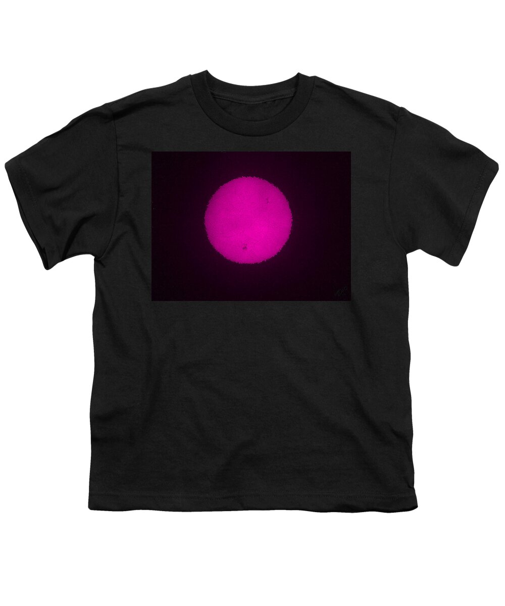 Pink Youth T-Shirt featuring the painting Beautiful Pink Moon by Bruce Nutting