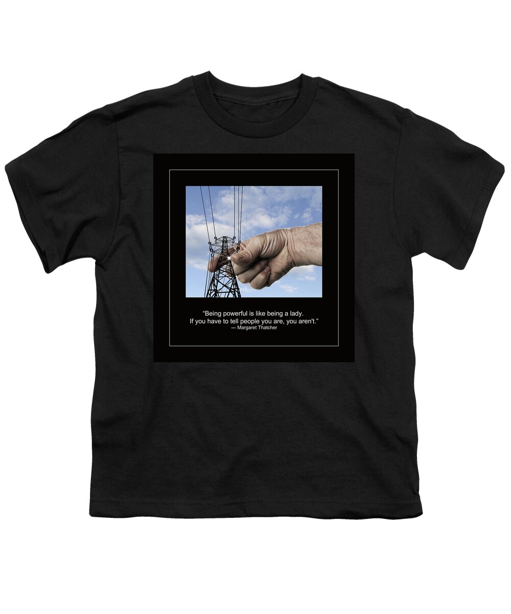 Hand Youth T-Shirt featuring the digital art Being Powerful by Rick Mosher