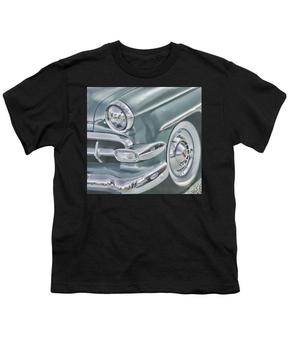 Victor Montgomery Youth T-Shirt featuring the photograph Bel Air headlight by Vic Montgomery