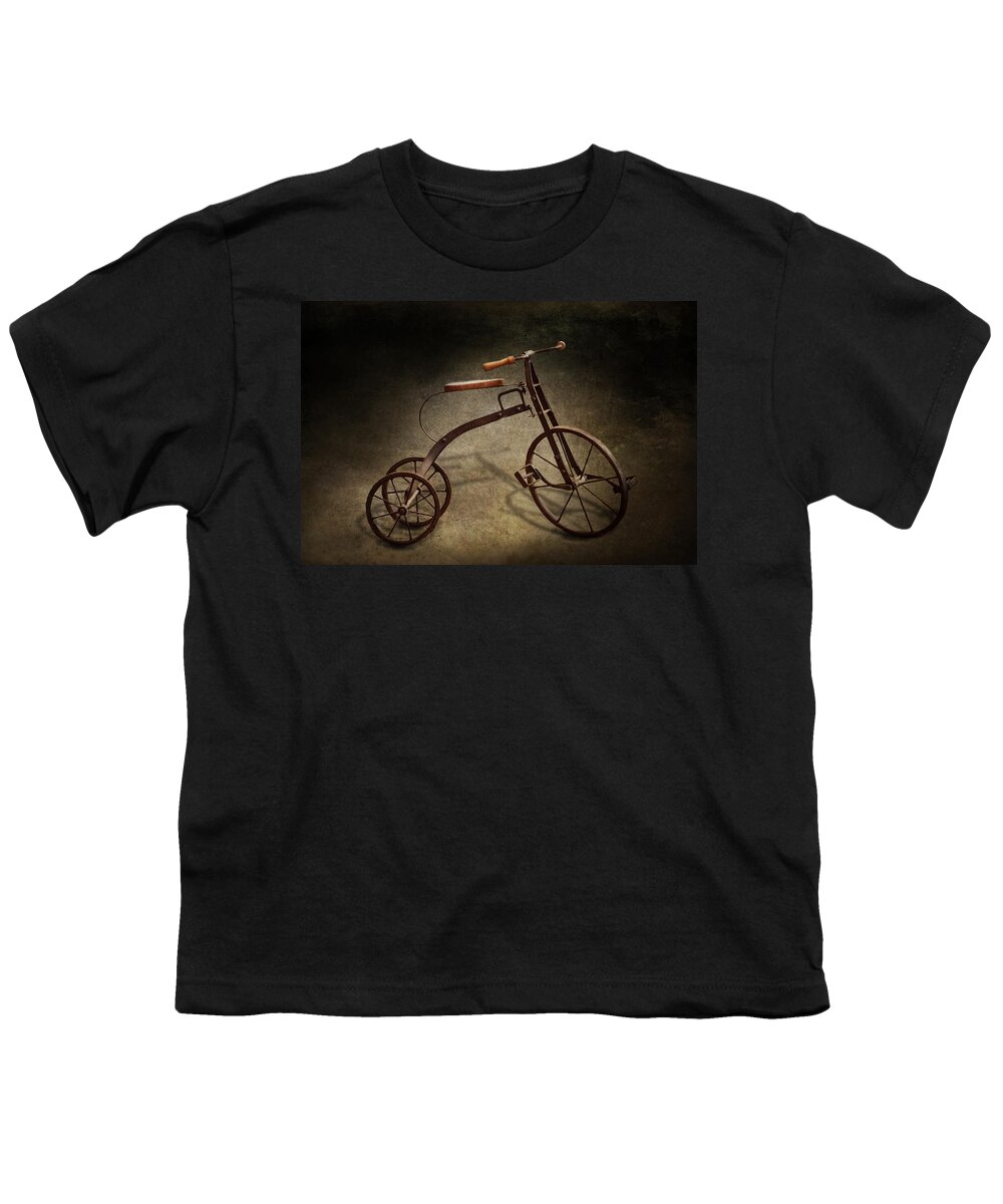 Hdr Youth T-Shirt featuring the photograph Bike - The Tricycle by Mike Savad