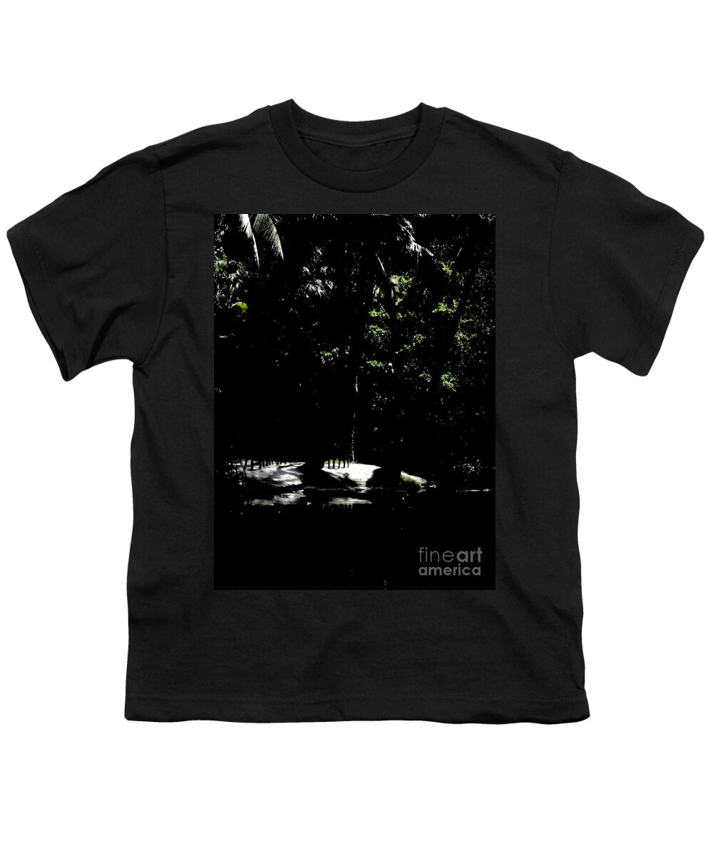 Nature Youth T-Shirt featuring the photograph Black by Oksana Semenchenko