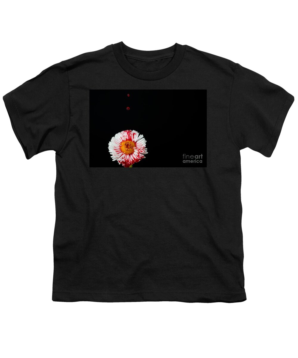 Flower Youth T-Shirt featuring the photograph Bleeding flower by Mats Silvan