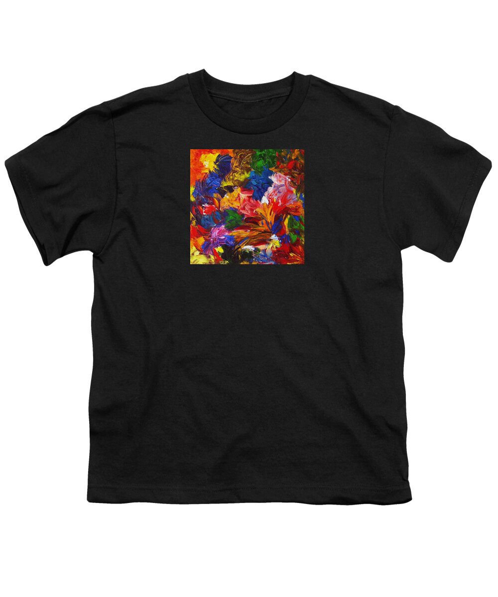Canvas Prints Youth T-Shirt featuring the painting Brazilian Carnival by Monique Wegmueller