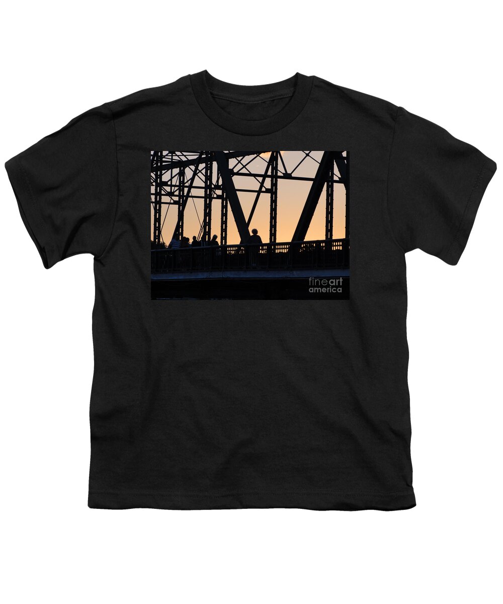 Bridge Youth T-Shirt featuring the photograph Bridge Scenes August - 2 by Christopher Plummer