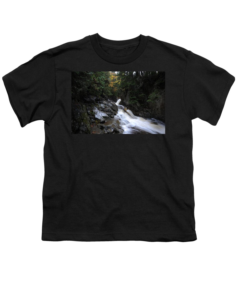 Landscape Youth T-Shirt featuring the photograph Cascade by Richard Gehlbach
