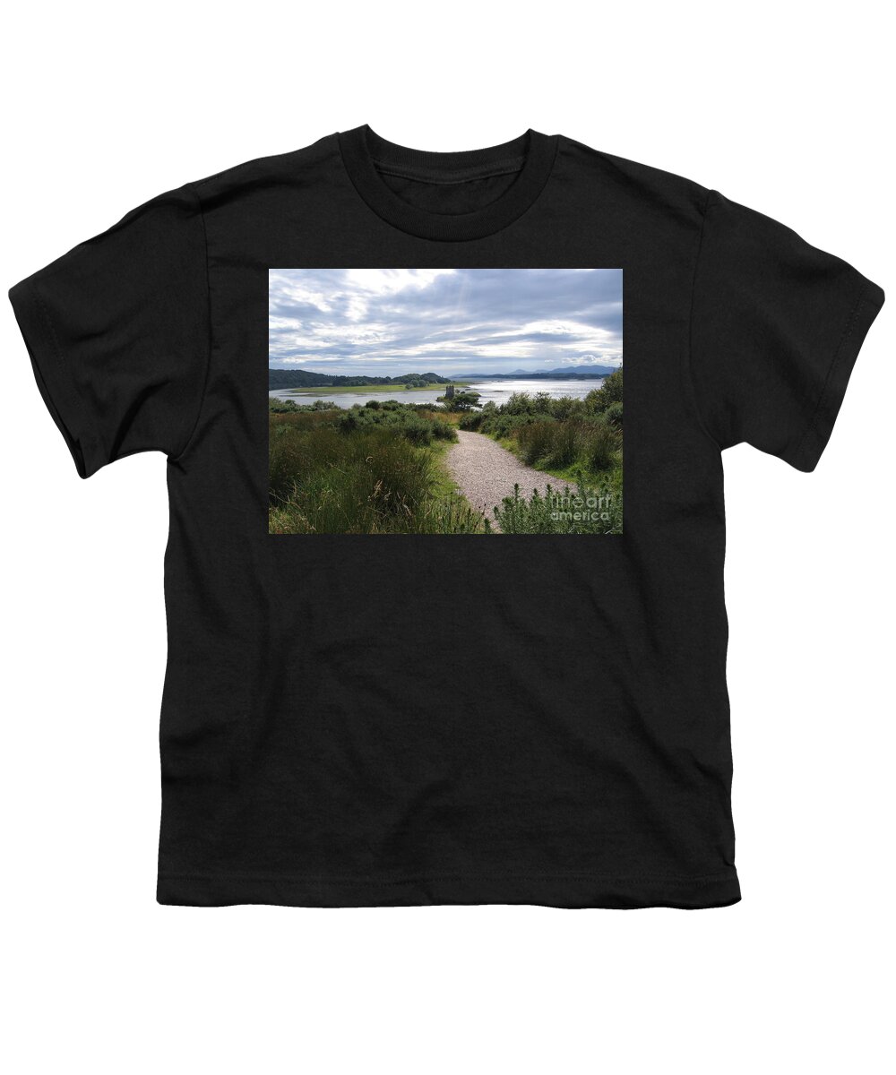 Castle Stalker Youth T-Shirt featuring the photograph Castle Stalker by Denise Railey