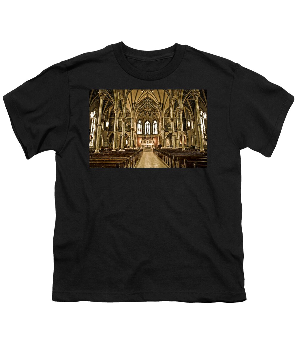 Savannah Youth T-Shirt featuring the photograph Cathedral by Bill Howard