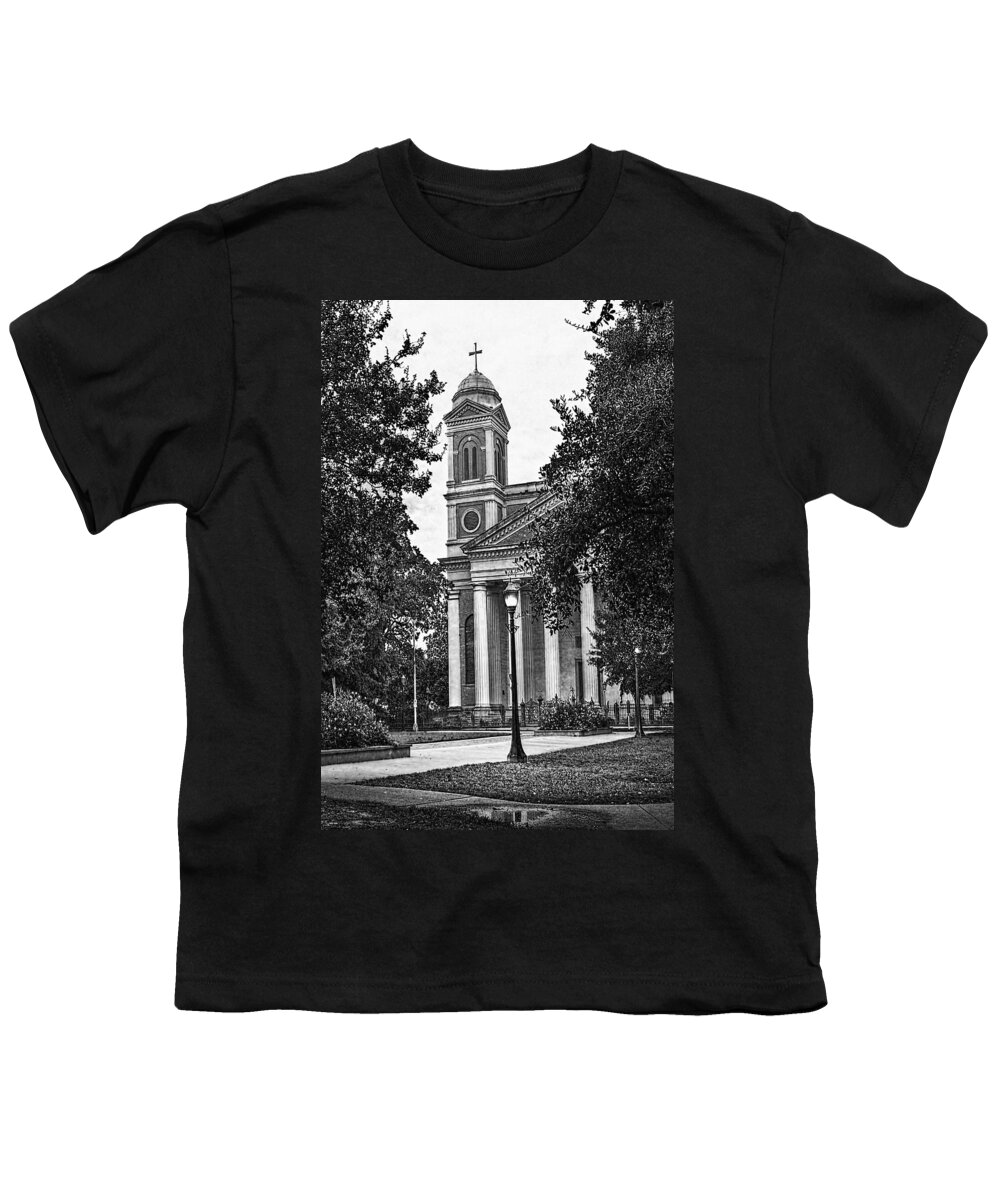 Alabama Youth T-Shirt featuring the digital art Cathedral Square Vertical by Michael Thomas