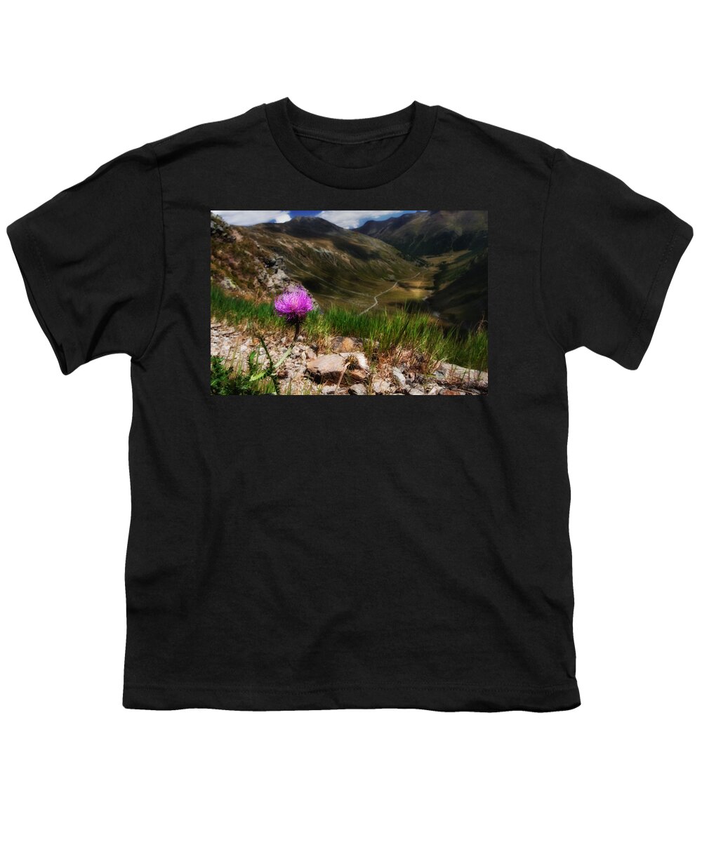 A Look Through Lens Youth T-Shirt featuring the photograph Centaurea by Roberto Pagani