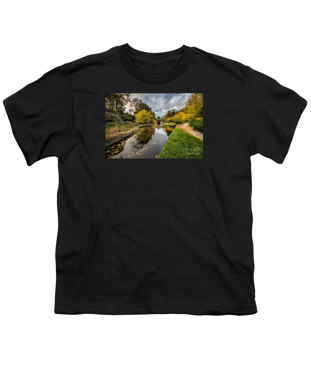 Chirk Youth T-Shirt featuring the photograph Chirk Canal by Adrian Evans