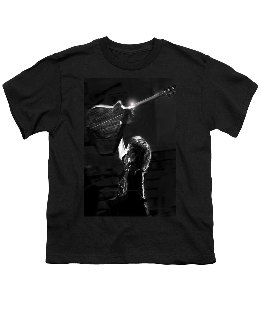 Art Youth T-Shirt featuring the photograph Chrissie Hynde Encore by Denise Dube by Denise Dube