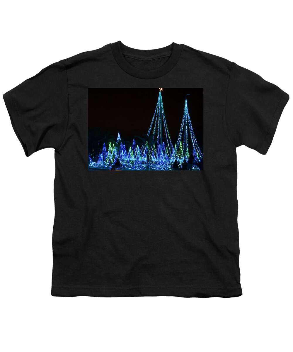 Lights Youth T-Shirt featuring the photograph Christmas Lights 1 by Richard Goldman