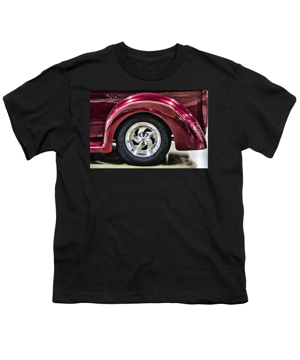 Wheel Youth T-Shirt featuring the photograph Chrome Wheel by Ron Roberts